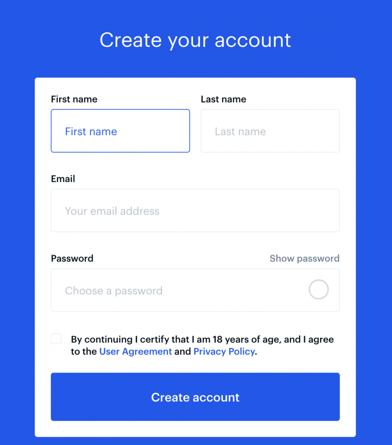 Create an account. Coinbase регистрация. Create account. Create your account. Create account перевод.